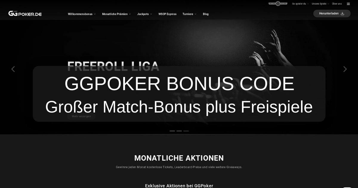 GGPoker Bonus Code: Offizielle Hinweise zu Promo-Codes